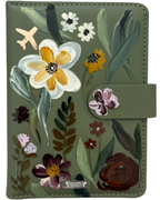 PORTA PASAPORTE FLORES