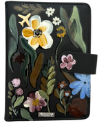 PORTA PASAPORTE FLORES