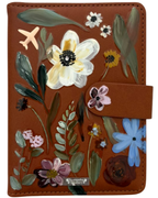 PORTA PASAPORTE FLORES